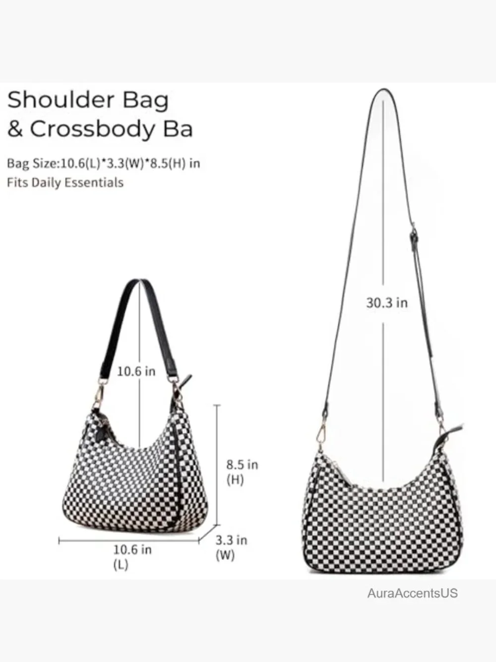 Woven Slouchy Hobo Crossbody Bag Crescent Tote Y2K Shoulder Purse